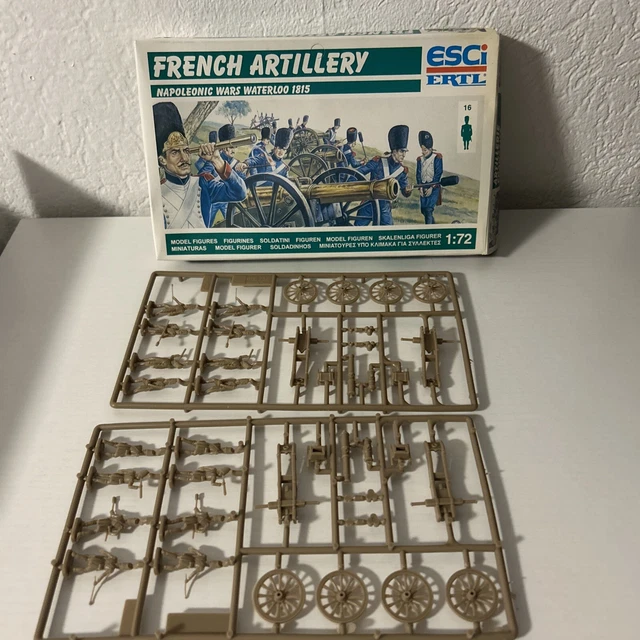 Maquette d'artillerie britannique ESCI : guerres napoléoniennes, Waterloo 1815 (1/72) - Canada