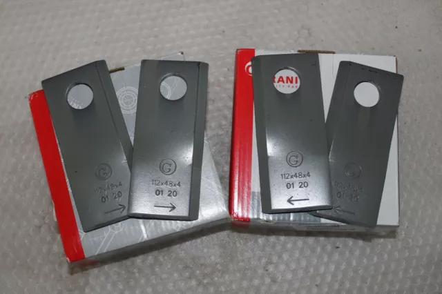 50 Mähklingen pas Fella 25 Stk 134308 u 25 Stk 134309  112x48 1,14€/Stk