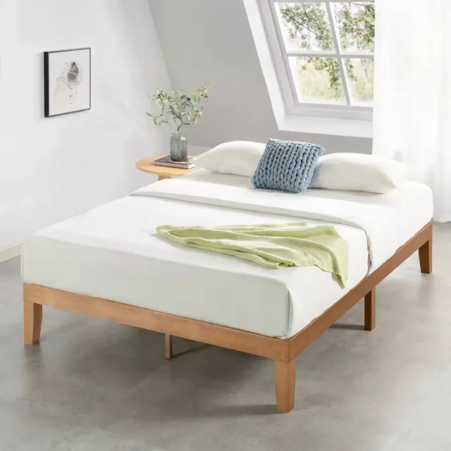 Harlow Solid Wood Platform Bed, Natural.