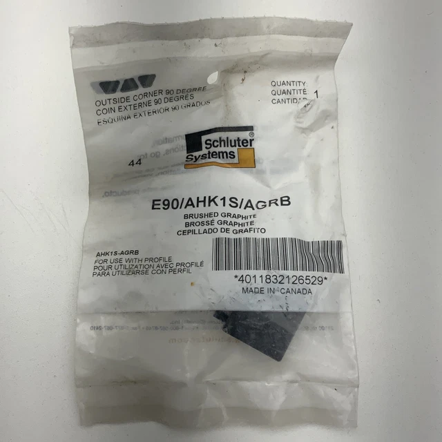 GRAFITO CEPILLADO Schluter Systems E90/AHKA/AGRB Dilex esquina exterior 90