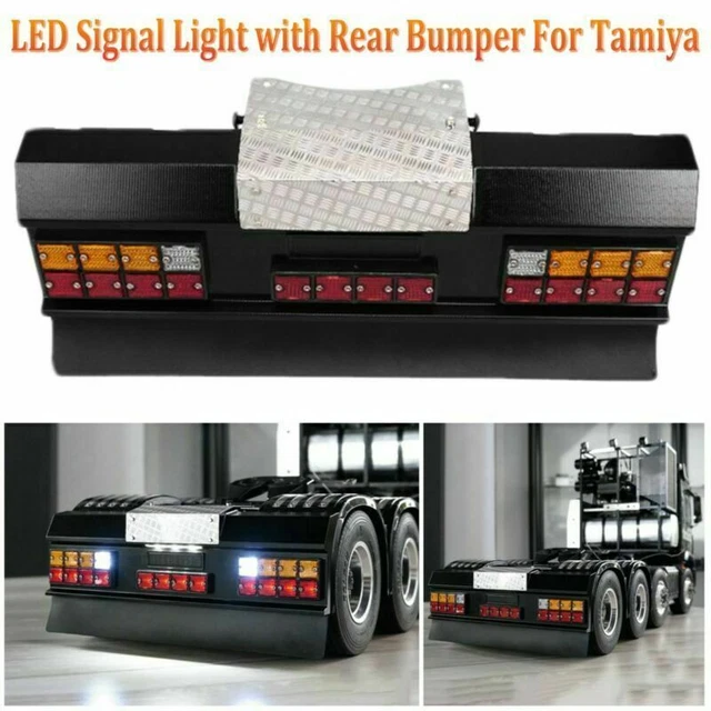 Feux LED Arrière Pour Camion 1/14 Tamiya R620 R470 LESU - Lampe Avec Pare-chocs, éclairage Réaliste