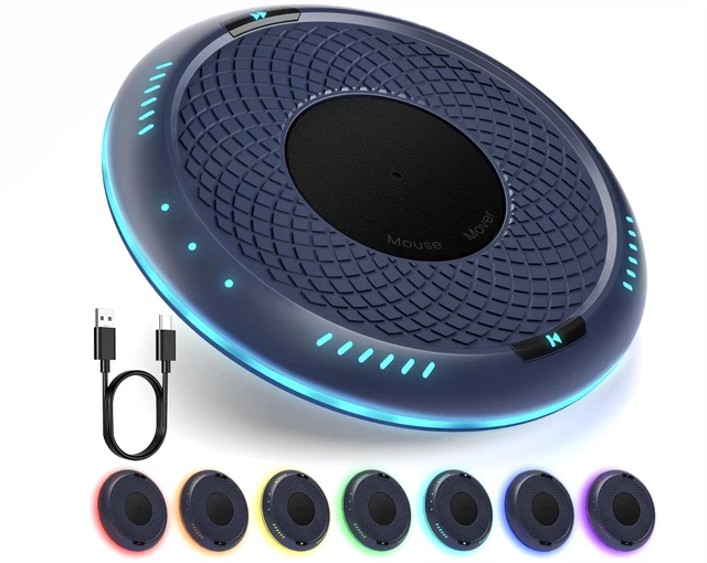 RGB Mouse Mover with Timer Undetectable Mouse Jiggler for Computer Awakening New