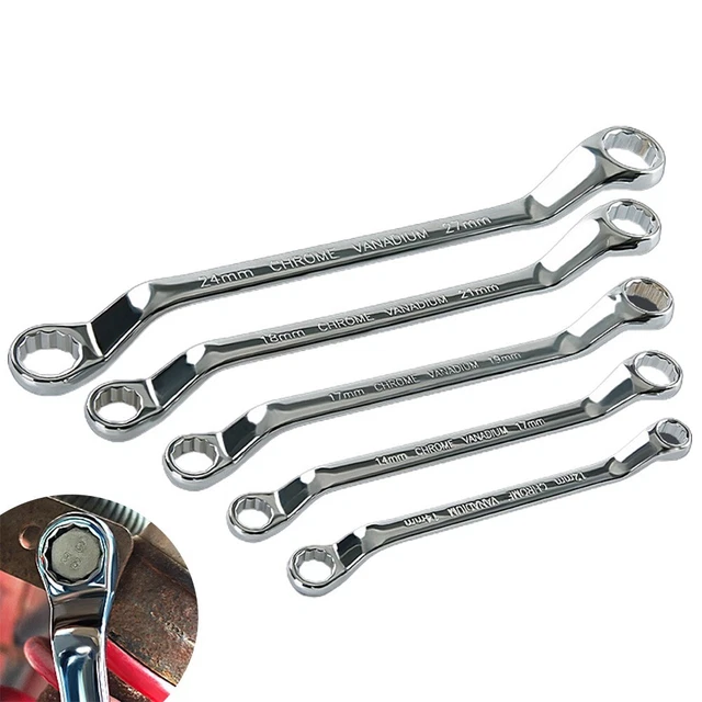 Reparación Herramientas Manuales Final Llave Tornillo Offset Caja 1PC