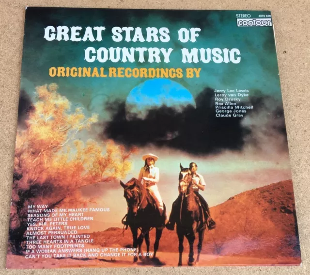 VARIOUS Great Stars Of Country Music 1970s UK VINYL LP EXCELLENT CONDITION