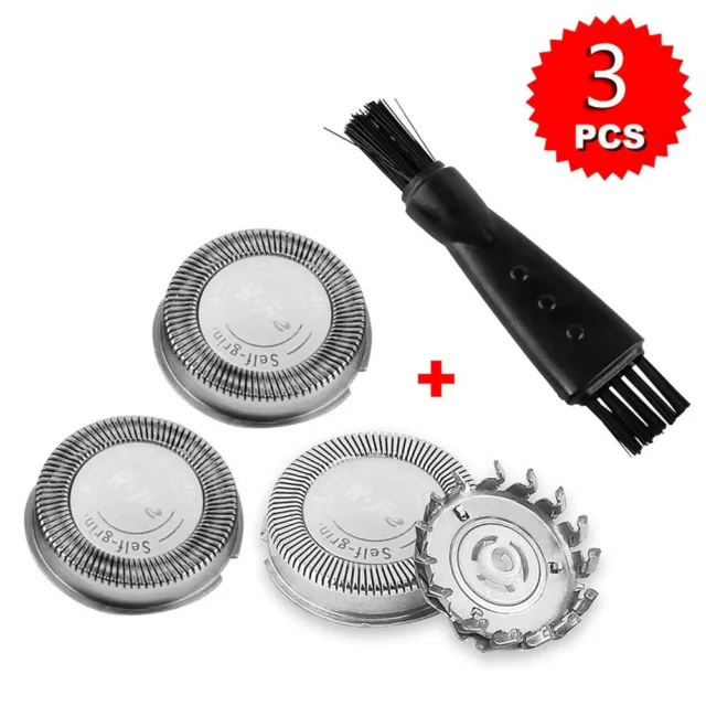 3 Pcs rasoirs rechange têtes de rasage + Brosse pour Philips HQ55 HQ3 HQ442 HQ6