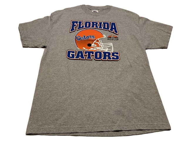 Florida Gators BCS National Championship 2007 T-Shirt Size XL Gray A1