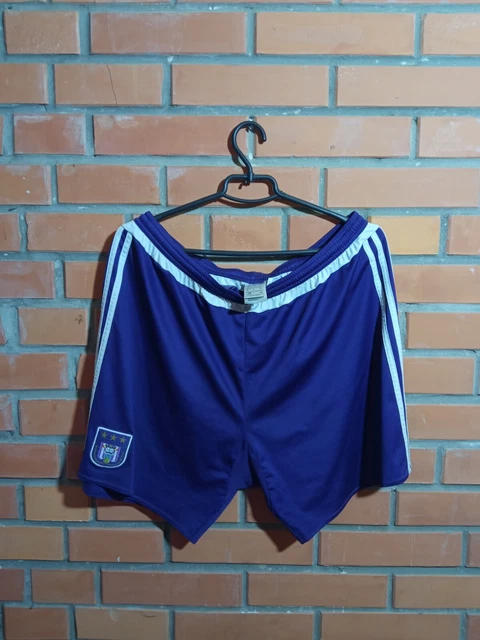 Anderlecht R.S.C. Home Football Soccer Shorts Purple Adidas Mens Size XL