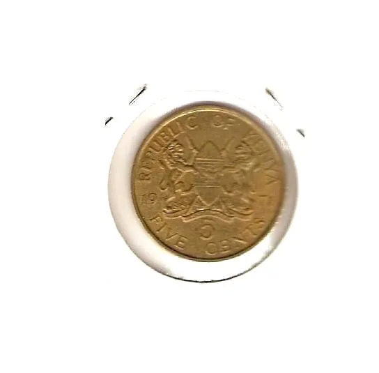 1971 KENYA Coin 5 CENTS