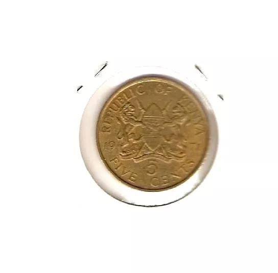 1971 KENYA Coin 5 CENTS