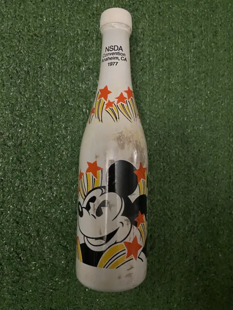 Vintage NSDA 1977 Convention Anaheim, CA Mickey Mouse Donald Duck Goofy Bottle