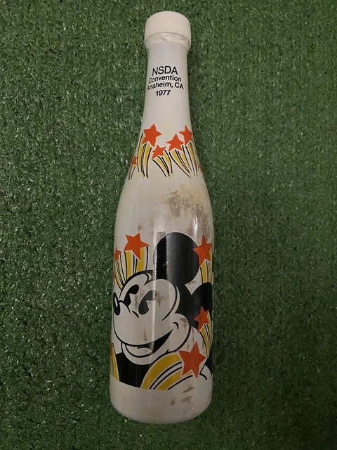 Vintage NSDA 1977 Convention Anaheim, CA Mickey Mouse Donald Duck Goofy Bottle