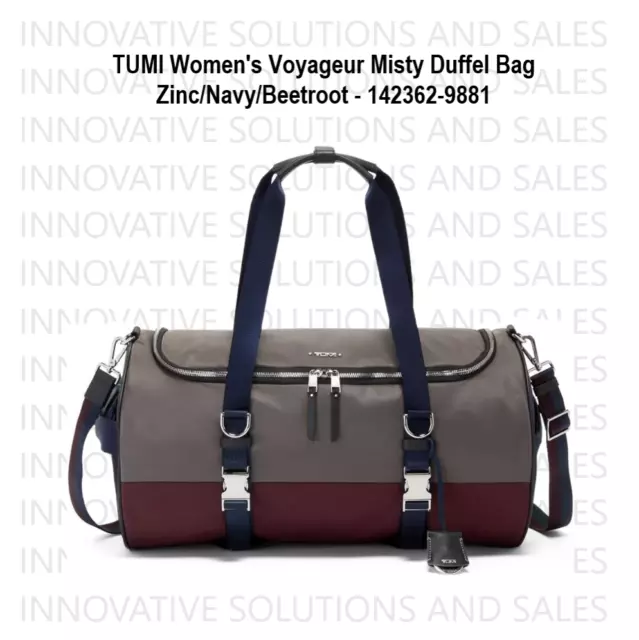 TUMI Women's Voyageur Misty Duffel Bag - Zinc/Navy/Beetroot - 142362-9881