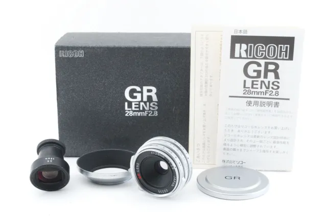 [MINT in BOX w/ Finder] RICOH GR 28mm f/2.8 Lens Silver Leica LTM L39 From JAPAN