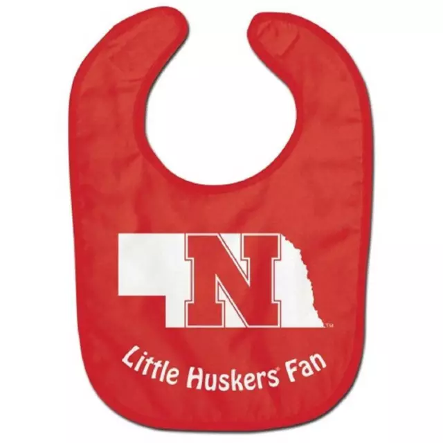 Nebraska Cornhuskers All Pro Baby Bib [NEW] NCAA Infant Newborn Polyester