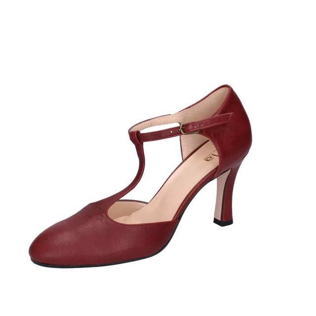 Chaussures Femme Il 'La 39 Ue Éscarpins Bordeaux Cuir EZ474-39