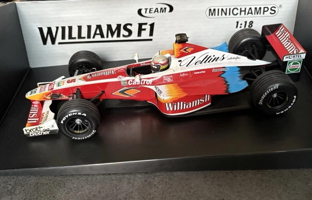 Miniature F1 Minichamps 1/18 - Williams BMW Supertec FW21 (Button) 1999 - Occasion Sans Boîte
