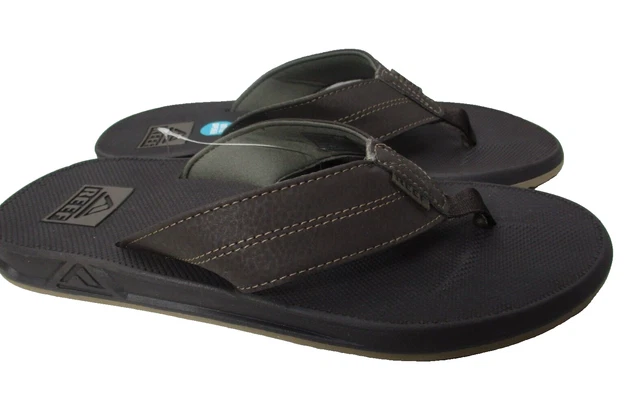 REEF Anchor Men's Beach Flip Flop, Water Friendly, Cushioning Heel Airbag