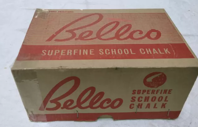 Vintage BOX Bellco School Chalk artist Australian Made