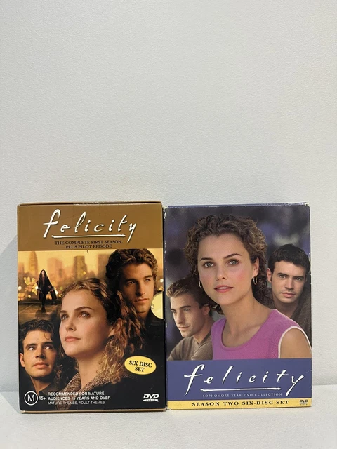 FELICITY COMPLETE SEASON 1 & 2 DVD BOX SETS (1998 TV series) S1 R4 S2