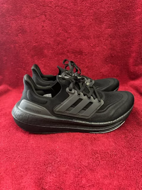 Adidas Ultraboost Light Triple Black Athletic Running Shoes GZ5159 Men Size 10