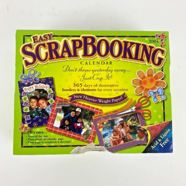 Easy ScrapBooking 2004 Calendar (Decorative borders & elements) ~ Open Box