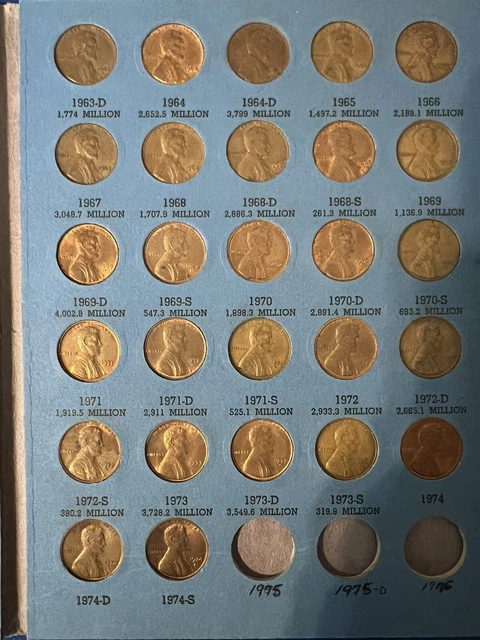 One Completed Lincoln Head Cent Collection - Book Number 2 Album 1941-1974