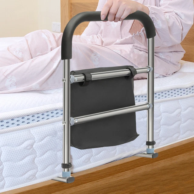 BED RAILS FOR Elderly Adult Bed Assist Rail Stainless Bed Safety Grab