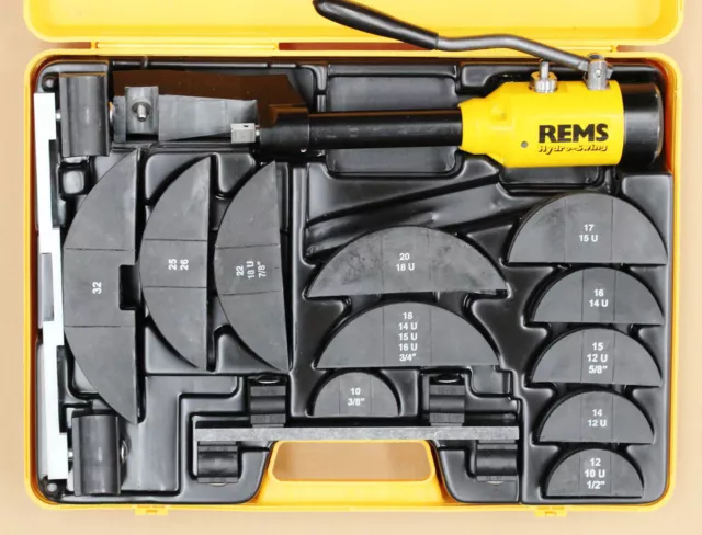 REMS Hydro Swing Set 32 No. 153528 Oil Hydraulic Pipe Bender Handpipe Bender