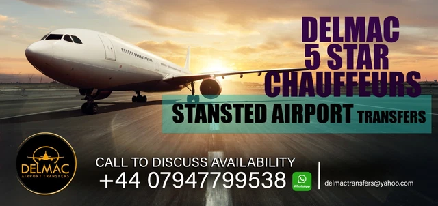 Delmac Airport Executive Chauffeur Service To Stansted Airport