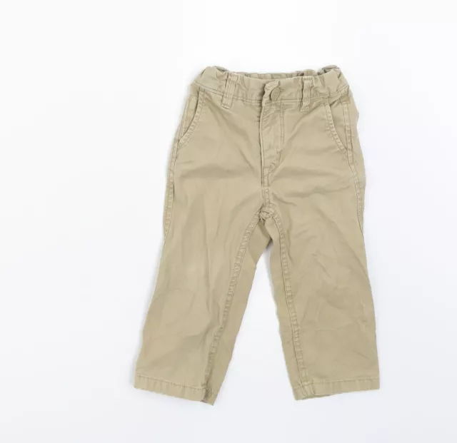 Gap Boys Beige Cotton Cargo Trousers Size 18-24 Months