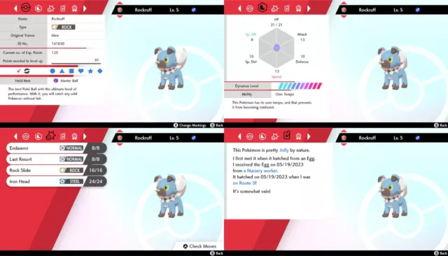 Pokemon Sword/Shield 6IV ULTRA SHINY Lycanroc Dusk / Tough Claws / Jolly  45496596583