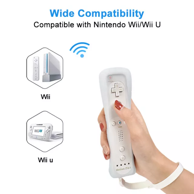 Wireless Remote Controller Nunchuck for Nintendo Wii Wii U Motion Plus Brand New 3