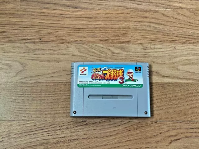 Jikkyou Powerful Pro Yakyuu 3 SUPER FAMICOM NTSC-J JP Import