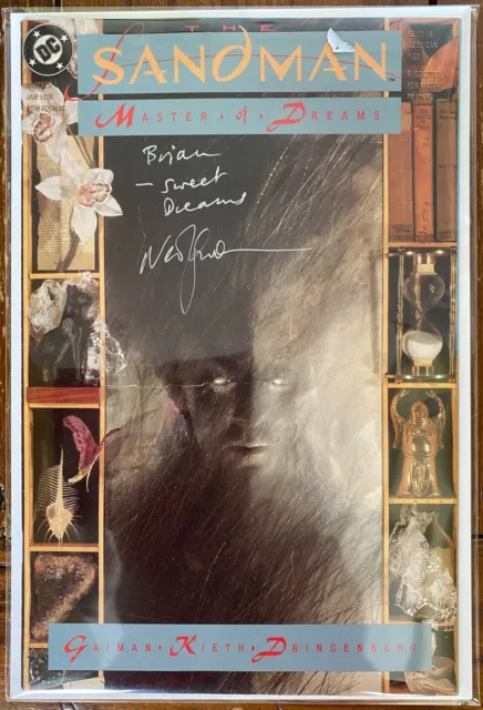 Sandman Issue 1 Signed by Neil Gaiman Very Fine - VFN- Slight browning Morpheus Sandman Issue 1 Signed by Neil Gaiman Very Fine - VFN- Slight browning Morpheus