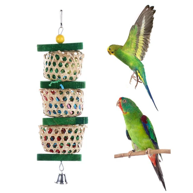 Shredding Toys Bird Cage Accessories Bird Foraging Toys Parakeet Chewing Balls