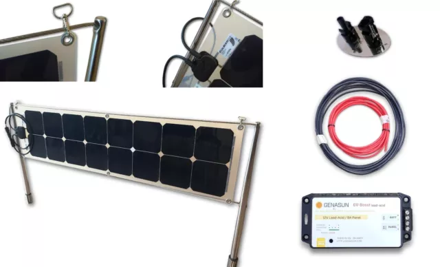 Kit Draglie pannello solare flessibile 52 W SunPower® + regolatore + accessori