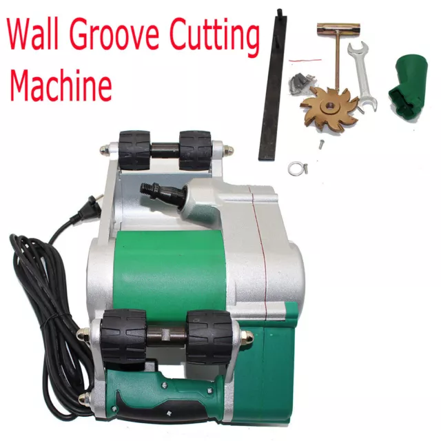 Electric Floor Wall Chaser Groove Concrete Cutting Grooving Slotting Machine Set