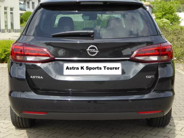 Chromstrebe für Opel Astra K Sports Tourer Heck Heckklappe Chrom Tuning ab 2015