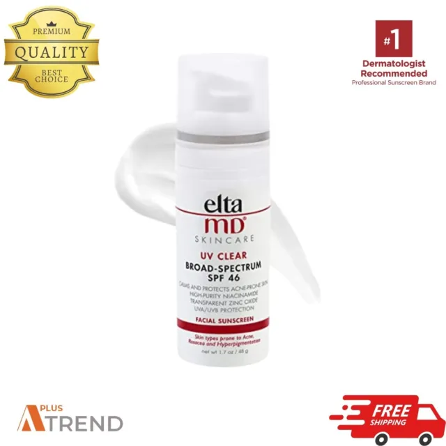 EltaMD UV Clear Facial Sunscreen Cream SPF 46 -1.7oz(oil free & with Zinc Oxide)