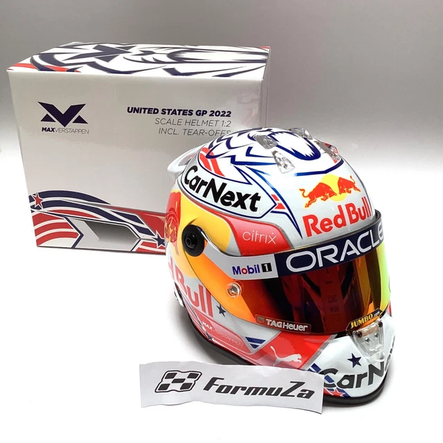 Casque Verstappen Belgian 2021 – Schuberth 1/2 – Miniature F1