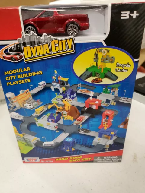 Dyna City Motor Max RECYCLE CENTER Modular Building Playset Die-Cast Car NEW