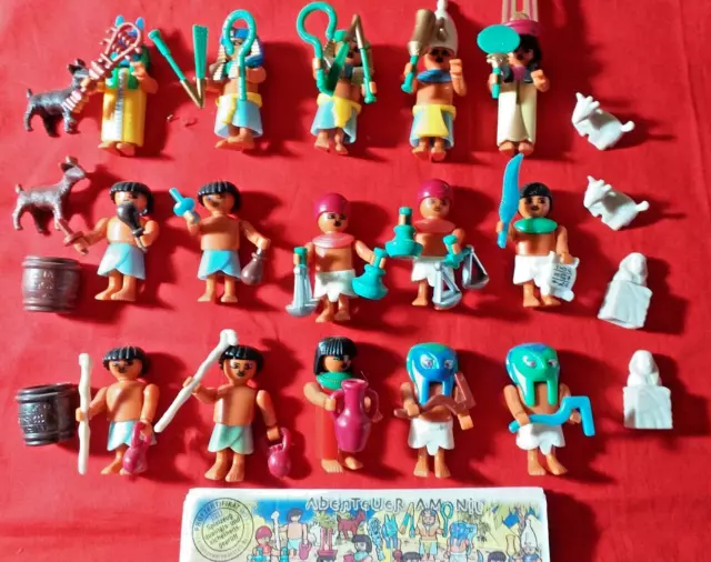 Curiosa  serie di 10 figure +varianti + cartine de IL NILO  Kinder Germania 1997