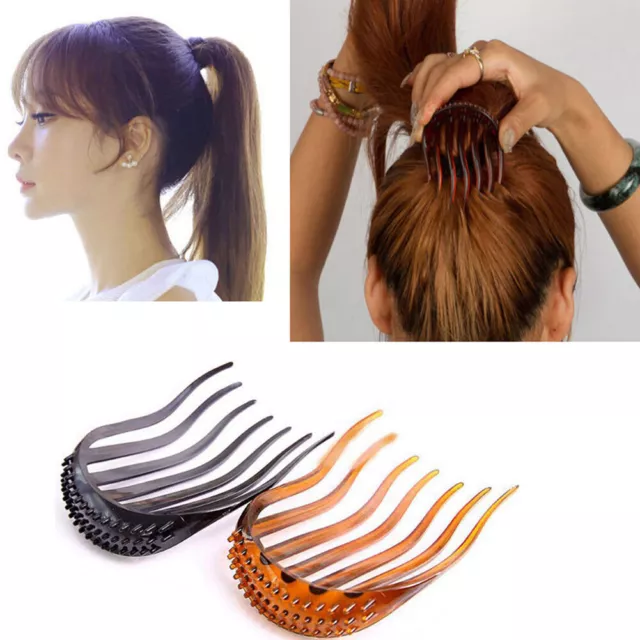 Femmes Mode Cheveux Styling Clip Volume Boost Peigne Bâton Bun Maker Tresse R
