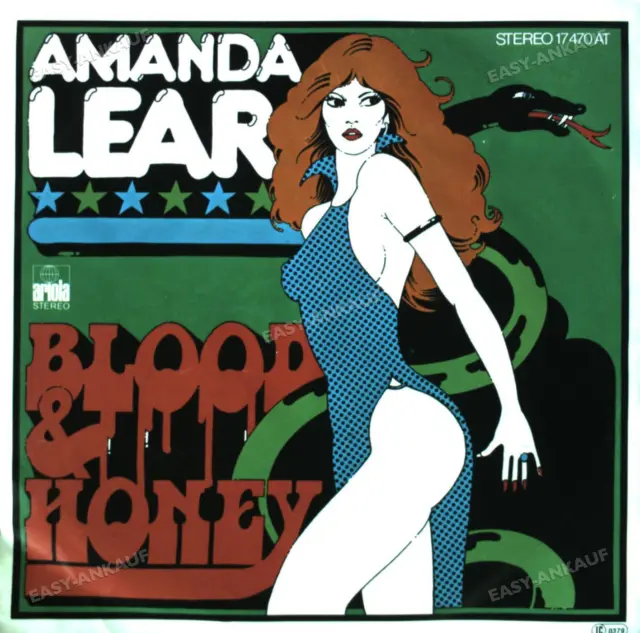 Amanda Lear - Blood & Honey 7in 1976 (VG+/VG+) '