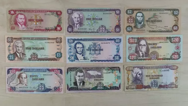 Banknoten Jamaika