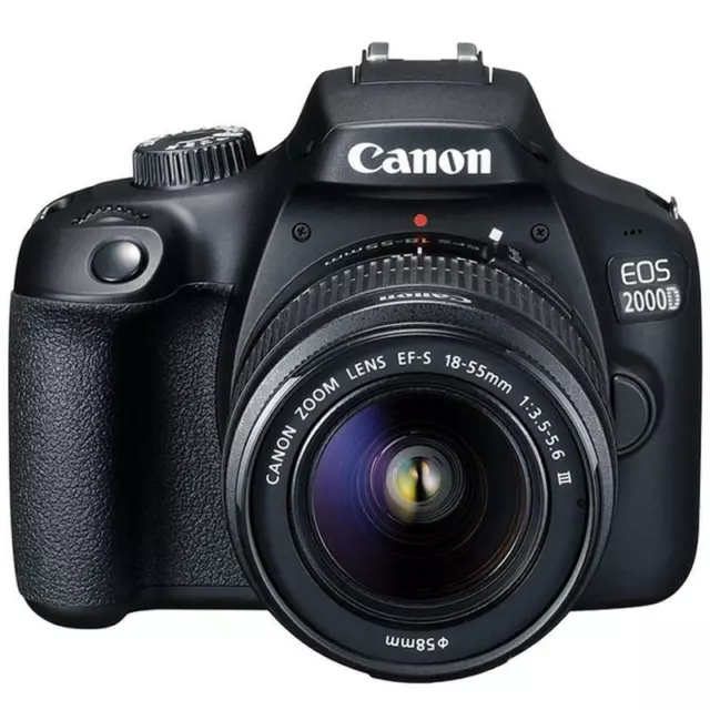 Canon EOS 2000D / Rebel T7 24.1MP CMOS 1080p DSLR Camera + EF-S 18-55mm Lens