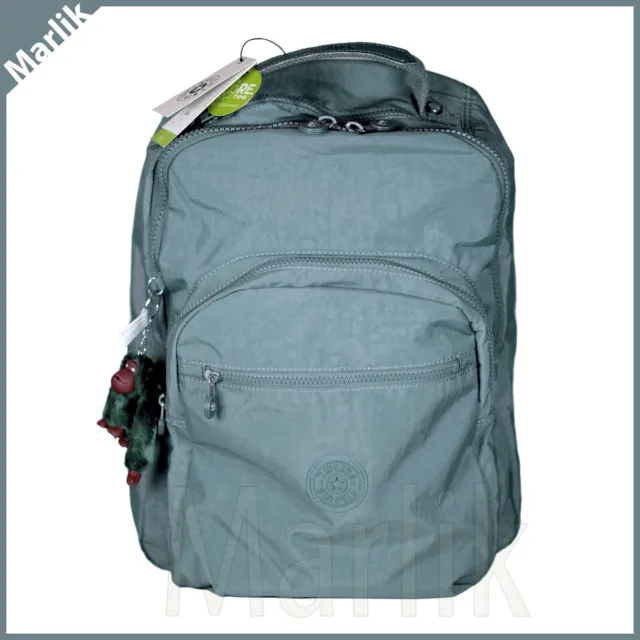 Kipling Seoul Large Backpack BP4412, Light Aloe Tonal, with Laptop Pocket, New