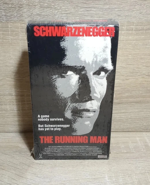 THE RUNNING MAN (VHS) Arnold Schwarzenegger Brand New Sealed Avid