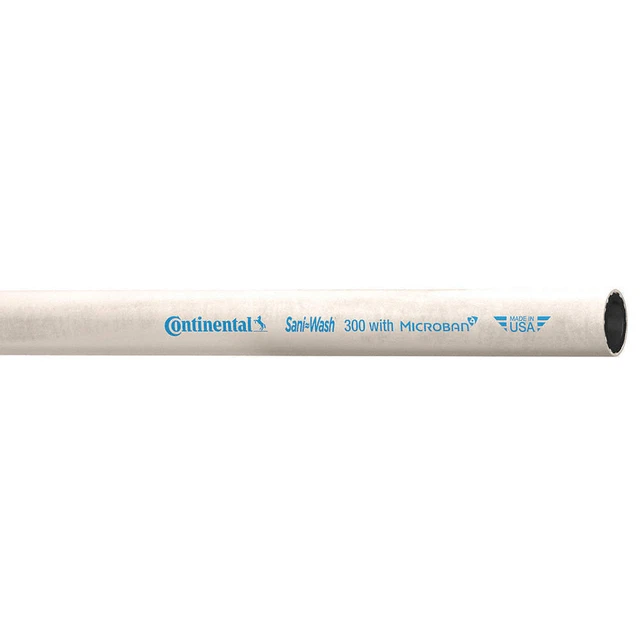 CONTINENTAL CRX100-25-G Washdown Hose,1" ID x 25 ft.,White