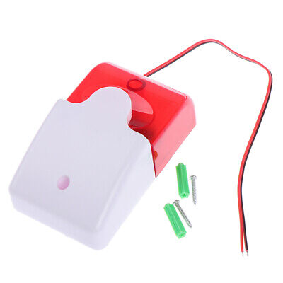 1 pieza Mini Indicador de Sirena Estroboscópica con Cable Luz Sonido Lámpara Alarma Intermitente NqAS